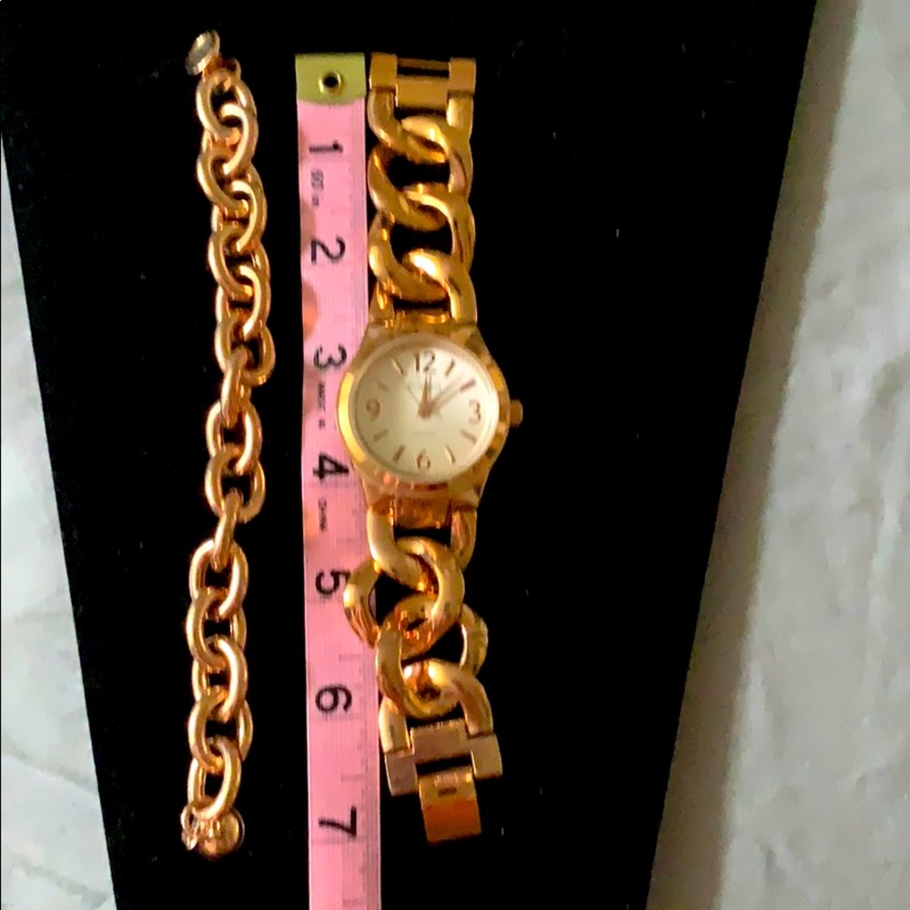 RJ Graziano Watch & rolo italy bracelet Set euc 7” - Picture 2 of 14